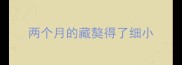 两个月的藏獒得了细小