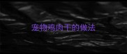 宠物鸡肉干的做法