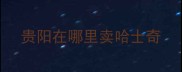 贵阳在哪里卖哈士奇