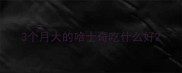 3个月大的哈士奇吃什么好