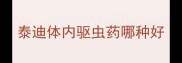 泰迪体内驱虫药哪种好