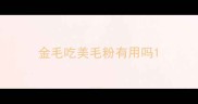 金毛吃美毛粉有用吗