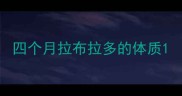 四个月拉布拉多的体质