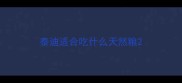 泰迪适合吃什么天然粮