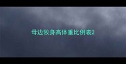 母边牧身高体重比例表