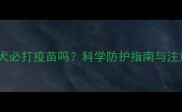 哈士奇幼犬必打疫苗吗科学防护指南与注意事项全
