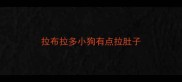拉布拉多小狗有点拉肚子