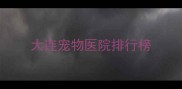 大连宠物医院排行榜