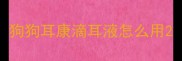 狗狗耳康滴耳液怎么用