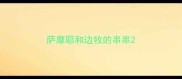 萨摩耶和边牧的串串
