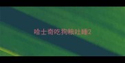 哈士奇吃狗粮吐睡