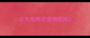 北大街附近宠物医院
