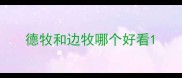 德牧和边牧哪个好看