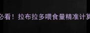 新手必看拉布拉多喂食量精准计算指南