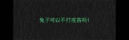 兔子可以不打疫苗吗