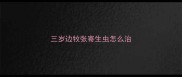 三岁边牧张寄生虫怎么治