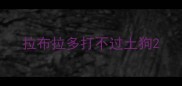 拉布拉多打不过土狗