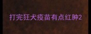 打完狂犬疫苗有点红肿