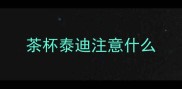 茶杯泰迪注意什么