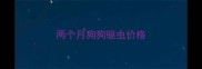 两个月狗狗驱虫价格
