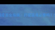 科学接种小猫疫苗全指南打疫苗有必要吗5大核心要点