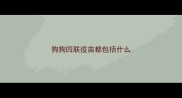 狗狗四联疫苗都包括什么