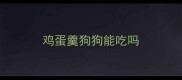 鸡蛋羹狗狗能吃吗