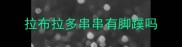 拉布拉多串串有脚蹼吗