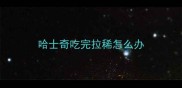 哈士奇吃完拉稀怎么办