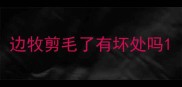 边牧剪毛了有坏处吗