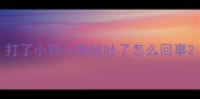 打了小狗小狗就吐了怎么回事