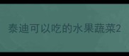 泰迪可以吃的水果蔬菜