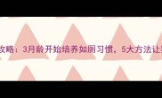 幼犬排泄训练全攻略3月龄开始培养如厕习惯5大方法让狗狗学会自主如厕