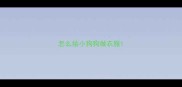 怎么给小狗狗做衣服