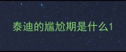 泰迪的尴尬期是什么