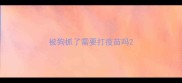 被狗抓了需要打疫苗吗