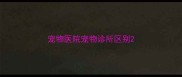 宠物医院宠物诊所区别