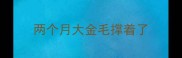 两个月大金毛撑着了