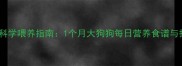 土狗幼犬科学喂养指南1个月大狗狗每日营养食谱与护理要点