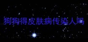 狗狗得皮肤病传染人吗