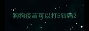 狗狗疫苗可以打5针吗