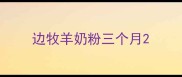 边牧羊奶粉三个月