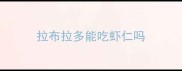 拉布拉多能吃虾仁吗