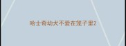 哈士奇幼犬不爱在笼子里