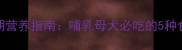 金毛产后哺乳期营养指南哺乳母犬必吃的5种食物及喂养禁忌