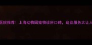 上海宠物医院推荐上海动物园宠物诊所口碑这些服务太让人安心了