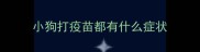 小狗打疫苗都有什么症状