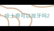 哈士奇可以拔牙吗