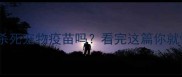 酒精会杀死宠物疫苗吗看完这篇你就懂了