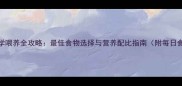 金毛犬科学喂养全攻略最佳食物选择与营养配比指南附每日食谱模板